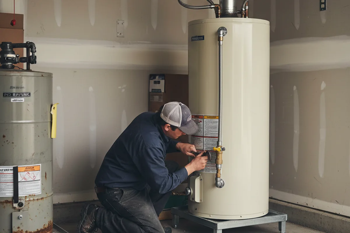 Water heater and shutoff valve replacement in Hamilton