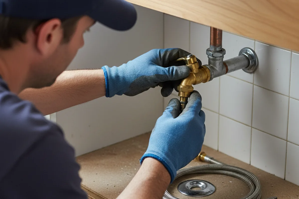 Shutoff valve and fitting work during Emergency Plumbing in Hamilton